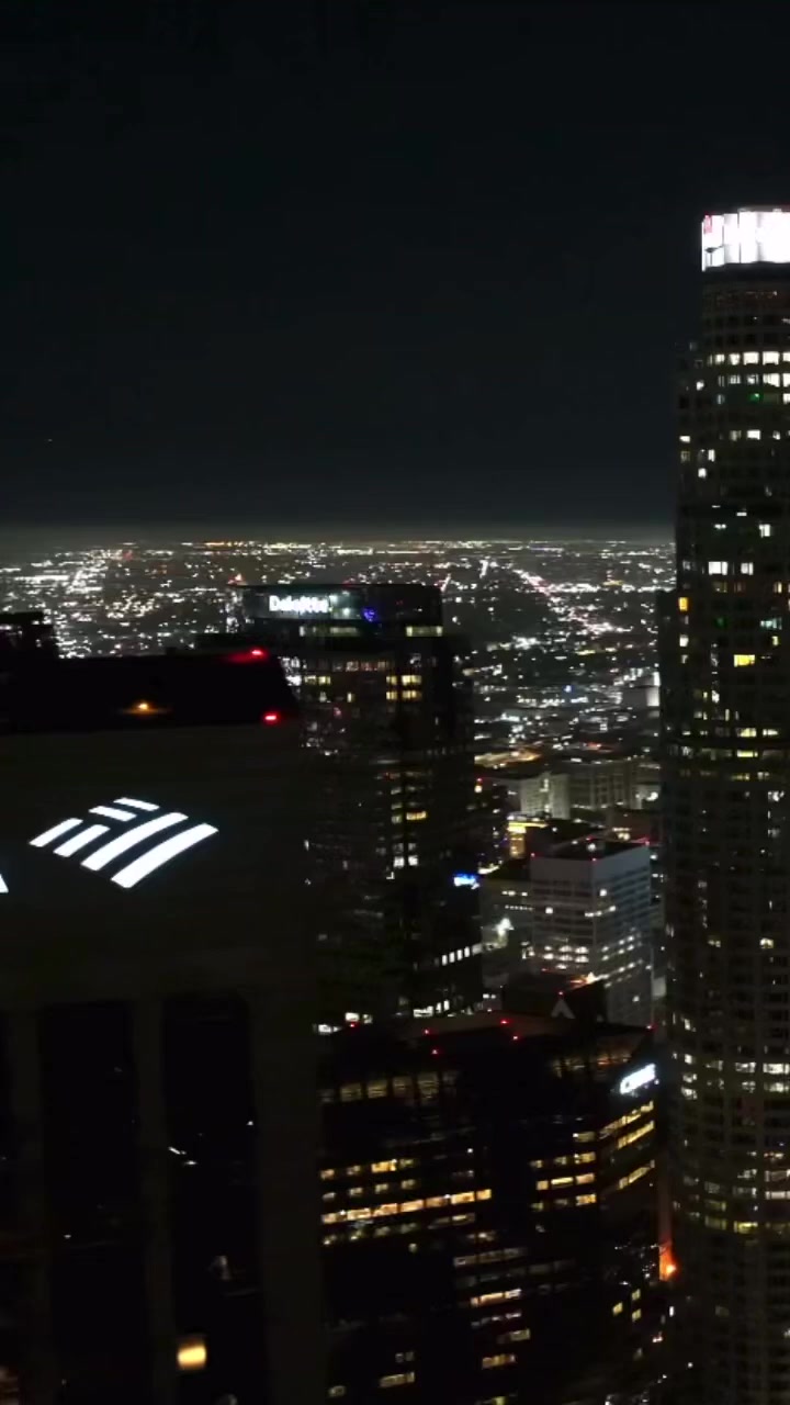 City skyline at night
